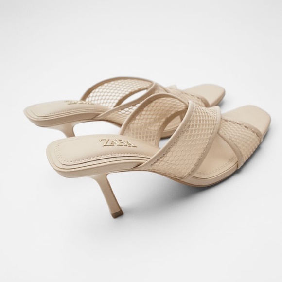 Zara Shoes - ZARZ MESH HEELED SANDALS 39 / 9